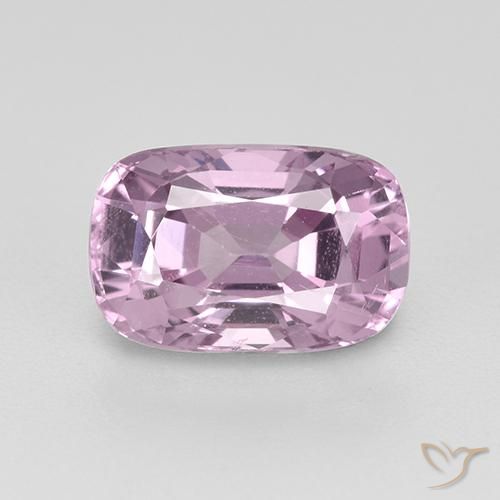 1.33ct 天然 非常に薄いピンクがかった紫 スピネル, クッション, VVS-VS