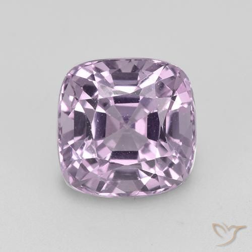 1.18ct 天然 ライトパープル スピネル, クッション, VVS-VS