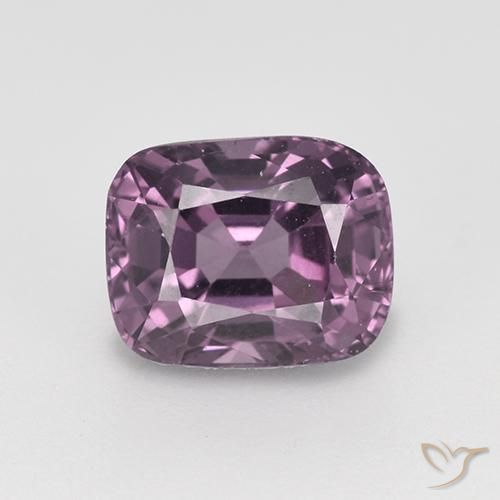 1.41ct 天然 グレープパープル スピネル, クッション, VVS-VS