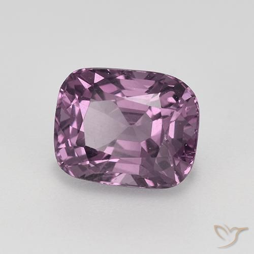 1.41カラットの天然グレープパープルスピネル、クッションカット、VVS-VS