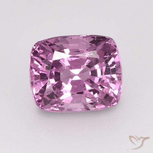 1.36ct 天然 ミディアムパープル スピネル, クッション, VS
