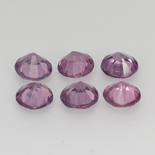 1.17カラットの天然ミディアムパープルスピネル（3.65 mm・ラウンドカット）