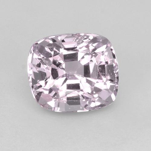 1.39カラットの天然薄いチェリーピンクスピネル（6.6×5.8 mm・クッションカット）