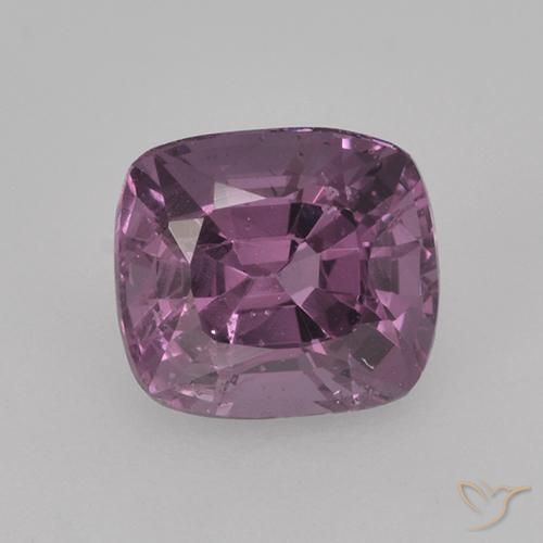 1.27ct 天然 ライトパープル スピネル, クッション, VS