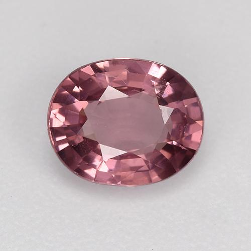 0.83カラットの天然赤みがかった紫スピネル（6.4×5.2 mm・オーバルカット）