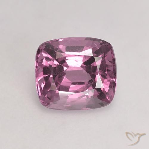 1.38ct 天然 薄い赤みがかった紫 スピネル, クッション, VVS-VS