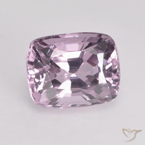 1.42ct 天然 非常に薄いグレープパープル スピネル, クッション, VVS-VS
