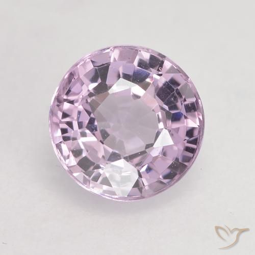 0.64ct 天然 非常に薄い紫 スピネル, ラウンド, VVS-VS