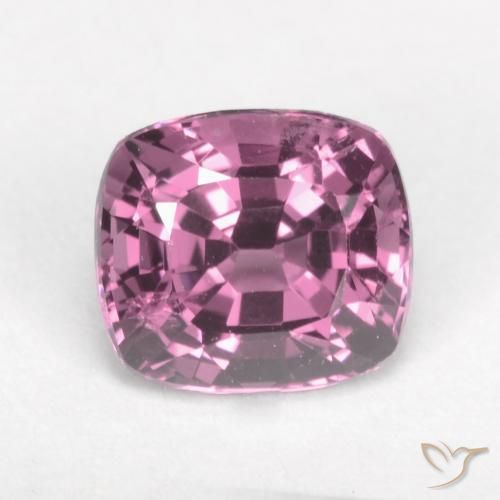 1.42ct 天然 赤みがかったパープル スピネル, クッション, VVS-VS