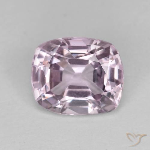 1.13ct 天然 非常に薄いピンクがかった紫 スピネル, クッション, VS