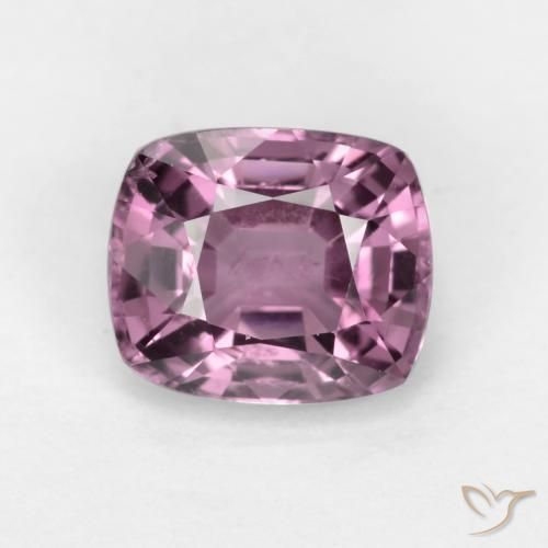 1.24ct 天然 ミディアムパープル スピネル, クッション, VS