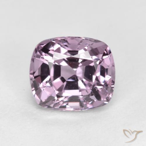1.45ct 天然 薄いピンクがかった紫 スピネル, クッション, VS