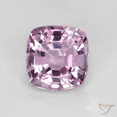 1.27ct 天然 非常に薄いピンクがかった紫 スピネル, クッション, VS