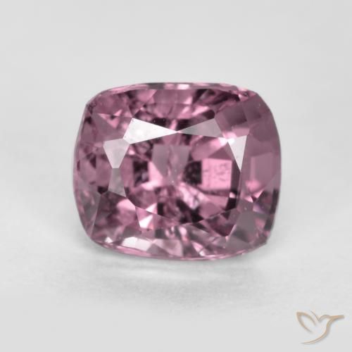 0.81ct 天然 ミディアムダークパープル スピネル, クッション, VS