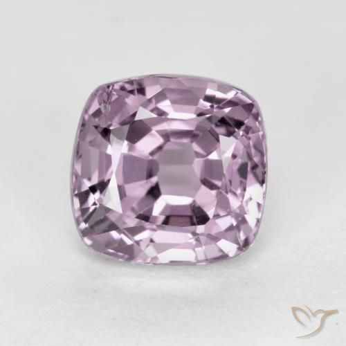1.31ct 天然 薄いピンクがかった紫 スピネル, クッション, VS