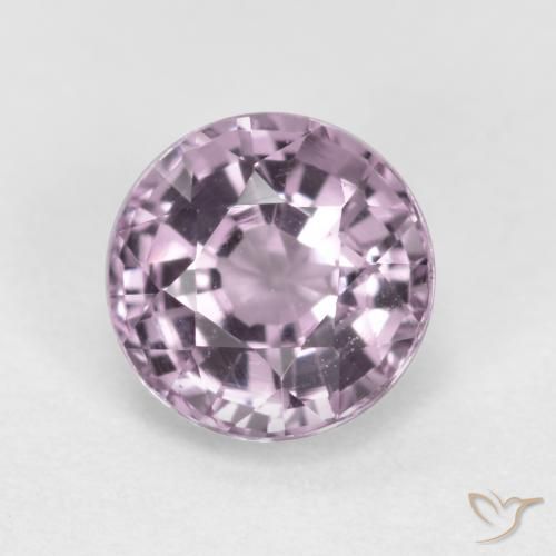 0.63ct 天然 グレーピンクがかった紫 スピネル, ラウンド, VS