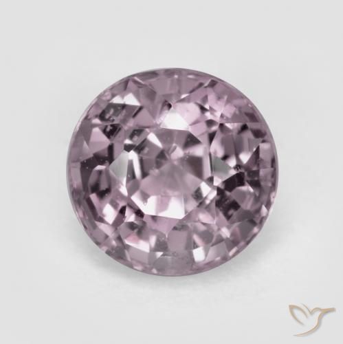 0.72ct 天然 薄いグレーがかったパープル スピネル, ラウンド, VS