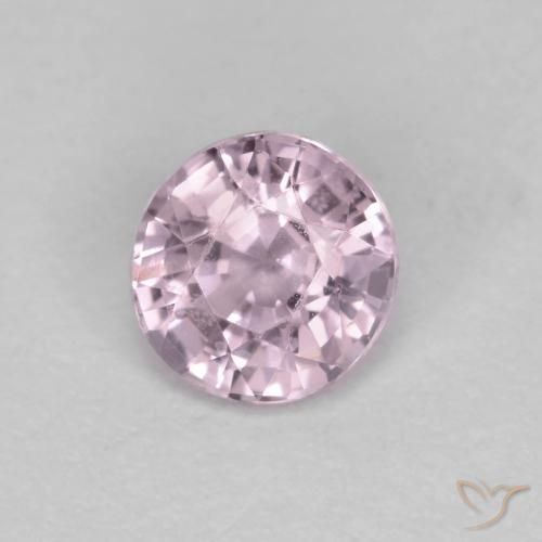 0.58ct 天然 非常に薄いピンクがかった紫 スピネル, ラウンド, VS
