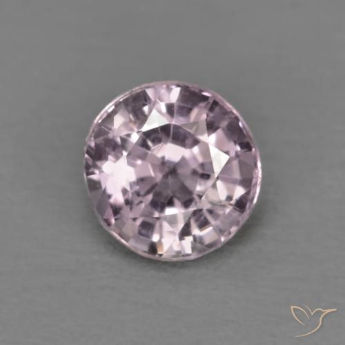 0.53ct 天然 薄いグレーがかったパープル スピネル, ラウンド, VVS-VS
