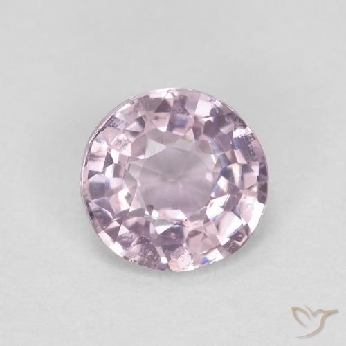 0.52ct 天然 非常に薄いピンクがかった紫 スピネル, ラウンド, VS