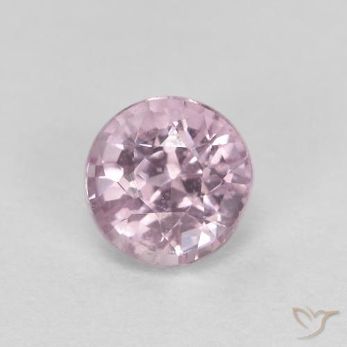 0.55ct 天然 非常に薄い紫 スピネル, ラウンド, VS