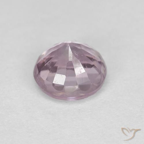 0.59カラットの天然非常に薄い紫スピネル、ラウンド、VS