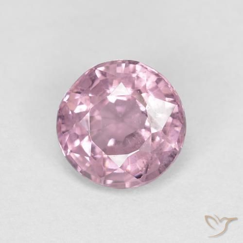 0.53ct 天然 グレーパープルピンク スピネル, ラウンド, VS