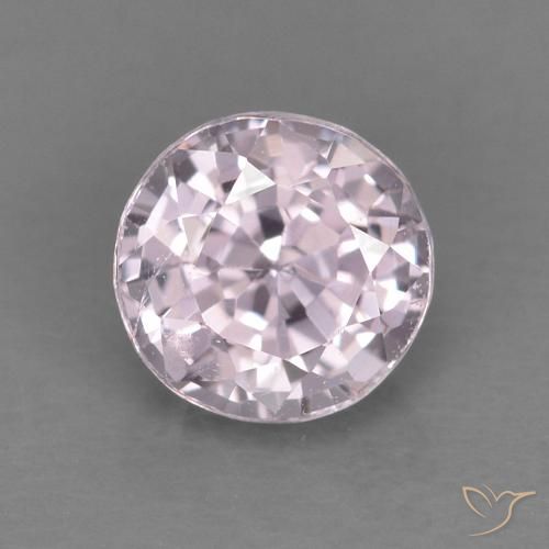 0.57ct 天然 非常に薄いピンクがかった紫 スピネル, ラウンド, VVS-VS
