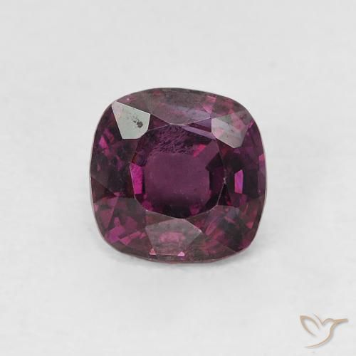 0.97ct 天然 ディープパープル スピネル, クッション, VVS-VS