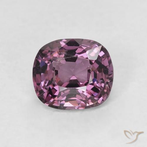 0.82ct 天然 ダークパープル スピネル, クッション, VVS-VS