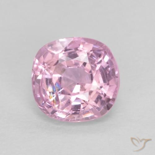 0.60ct 天然 非常に薄いロイヤルパープルピンク スピネル, クッション, VVS