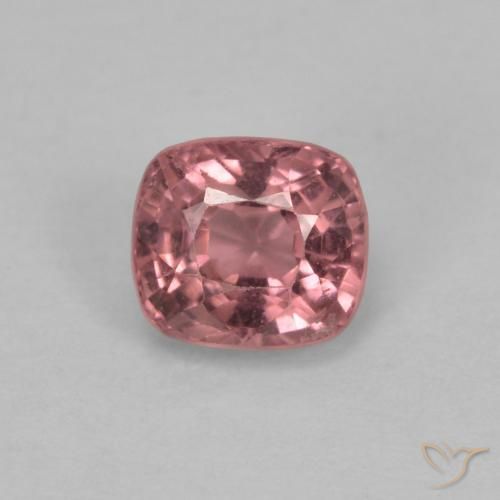 0.60ct 天然 赤みがかったパープル スピネル, クッション, VVS-VS
