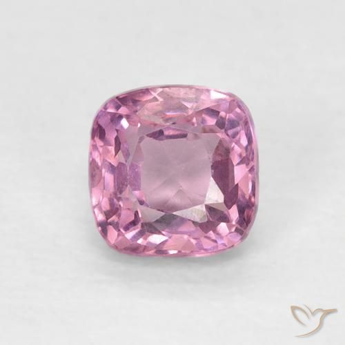0.52ct 天然 薄いマゼンタ スピネル, クッション, VS