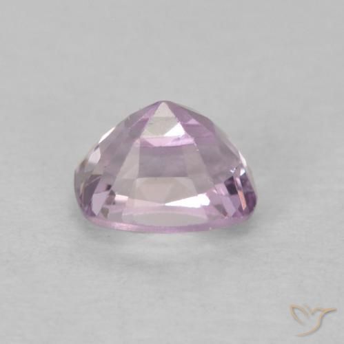 0.50カラットの天然ライトパープルスピネル、クッション、VS
