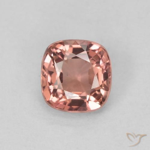 0.54ct 天然 オレンジがかったピンク スピネル, クッション, VVS