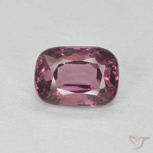 0.58ct 天然 濃い赤がかった紫 スピネル, クッション, VVS