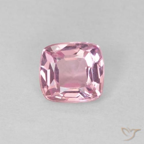0.39ct 天然 薄いバブルガムピンク スピネル, クッション, VVS