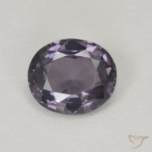 0.61ct 天然 グレーパープル スピネル, 楕円形, VVS