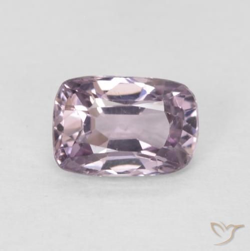 0.56ct 天然 薄いグレーがかったパープル スピネル, クッション, VS
