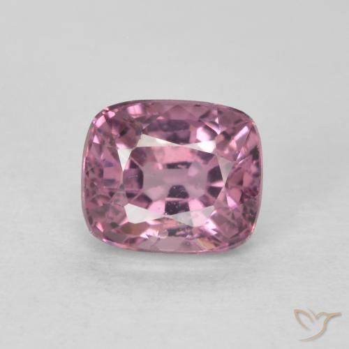 0.77ct 天然 薄いマゼンタ スピネル, クッション, VS