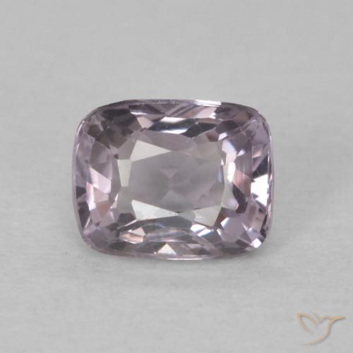 0.55ct 天然 Dark Grey Purple スピネル, クッション, VVS