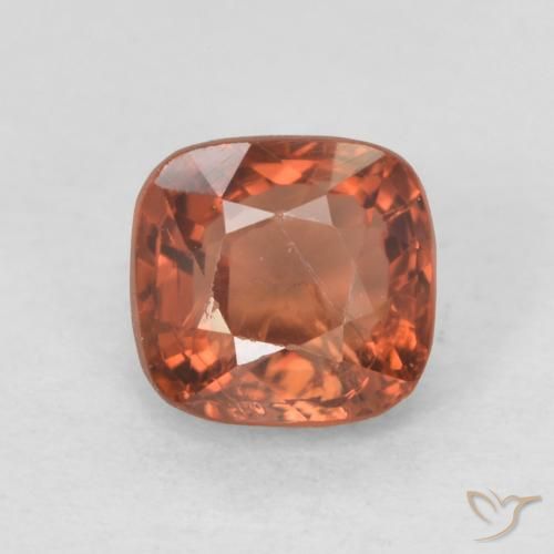0.63ct 天然 オレンジレッド スピネル, クッション, VS
