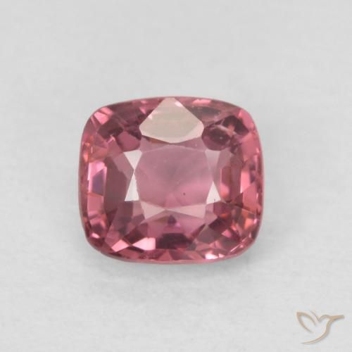 0.49ct 天然 赤みがかったパープル スピネル, クッション, VS