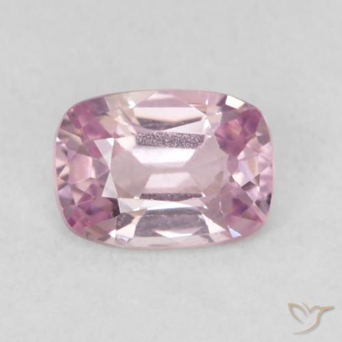 0.57ct 天然 薄いパープルピンク スピネル, クッション, VVS-VS