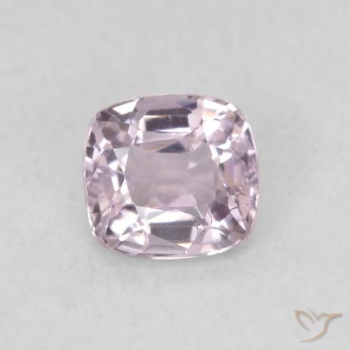 0.48ct 天然 非常に薄いピンクがかった紫 スピネル, クッション, VVS