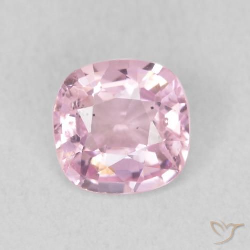 0.52ct 天然 非常に薄いバブルガムピンク スピネル, クッション, VS