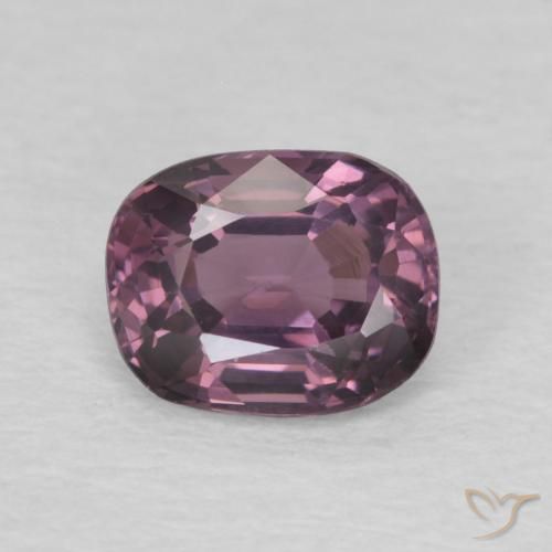 0.84ct 天然 プラムグレー スピネル, クッション, VVS-VS