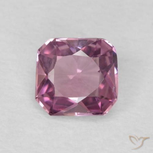 0.78ct 天然 ミディアムパープル スピネル, エメラルドカット, VVS-VS
