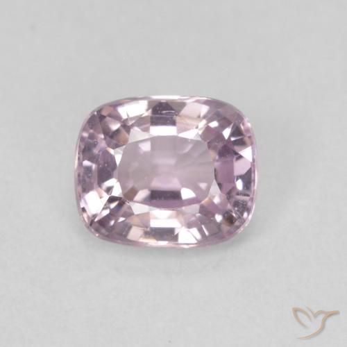 0.73ct 天然 非常に薄いピンクがかった紫 スピネル, クッション, VVS-VS