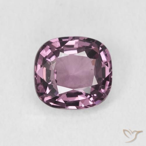 0.98ct 天然 ミディアムパープル スピネル, クッション, VVS